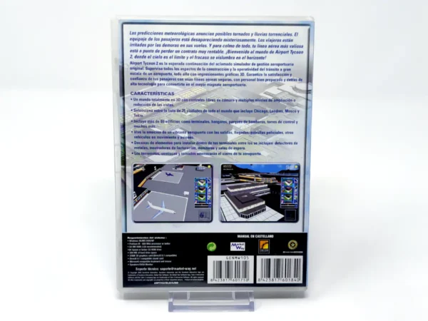 Parte trasera de Airport Tycoon 2 (ESP) para PC, edición PAL España