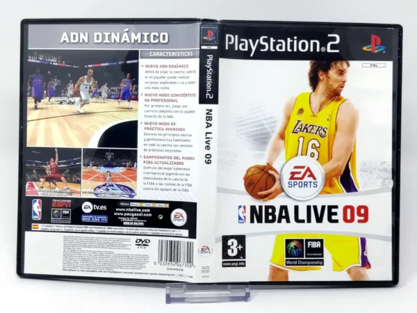 NBA Live 09 (ESP) (Carátula) para PlayStation 2, edición PAL España, de segunda mano