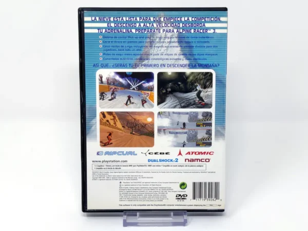 Parte trasera de Alpine Racer 3 (ESP) (Rebajado) para PlayStation 2, edición PAL España