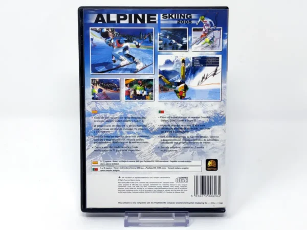 Parte trasera de Alpine Skiing 2005 (ESP) (Rebajado) para PlayStation 2, edición PAL España