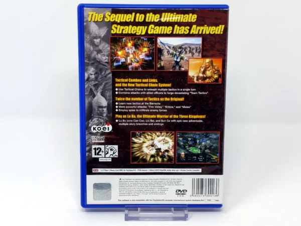 Parte trasera de Dynasty Tactics 2 (UK) para PlayStation 2, edición PAL UK