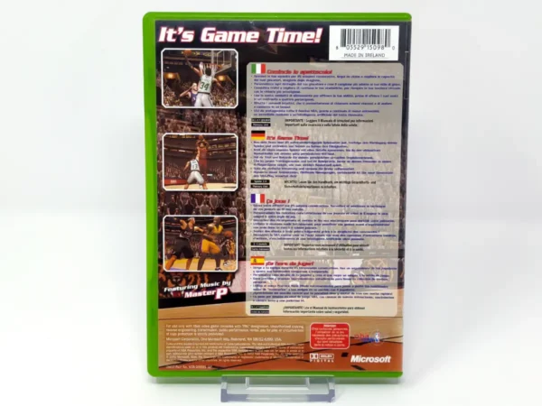 Parte trasera de NBA Inside Drive 2003 (ESP) (Rebajado) para XBOX, edición PAL España