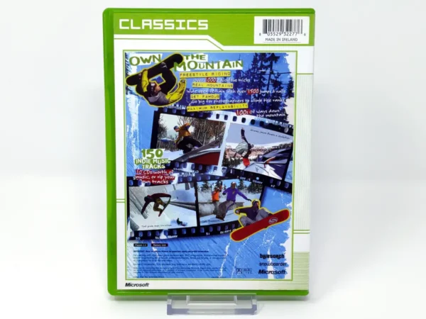 Parte trasera de Amped: Freestyle Snowboarding (UK) (Classics) para XBOX, edición PAL UK