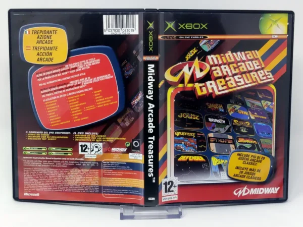 Midway Arcade Treasures (ESP) (Carátula) para XBOX, edición PAL España, de segunda mano