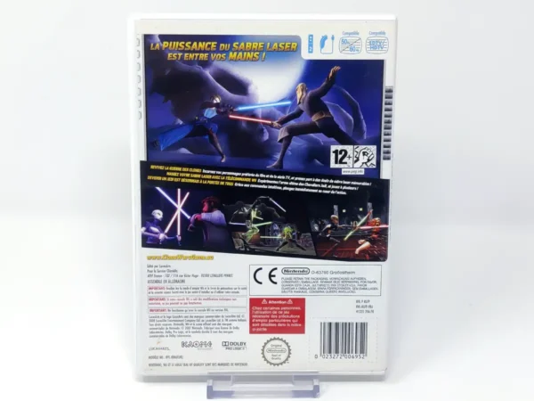 Parte trasera de Star Wars: The Clone Wars - Duels Au Sabre Laser (FRA) para Nintendo Wii, edición PAL Francia