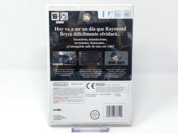 Parte trasera de Disaster: Day of Crisis (ESP) (Rebajado) para Nintendo Wii, edición PAL España