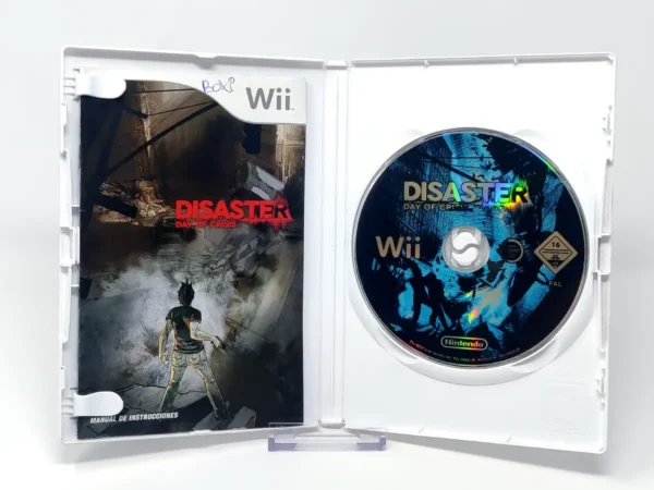 Interior del juego Disaster: Day of Crisis (ESP) (Rebajado) para Nintendo Wii con disco y manual
