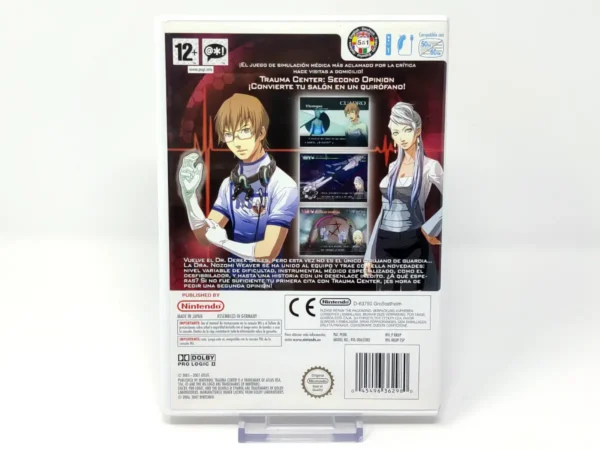 Parte trasera de Trauma Center: Second Opinion (ESP) (Rebajado) para Nintendo Wii, edición PAL España