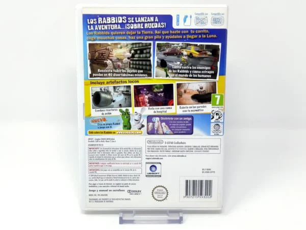 Parte trasera de Rabbids Mi Caaasa!!! (ESP) (Selects) para Nintendo Wii, edición PAL España