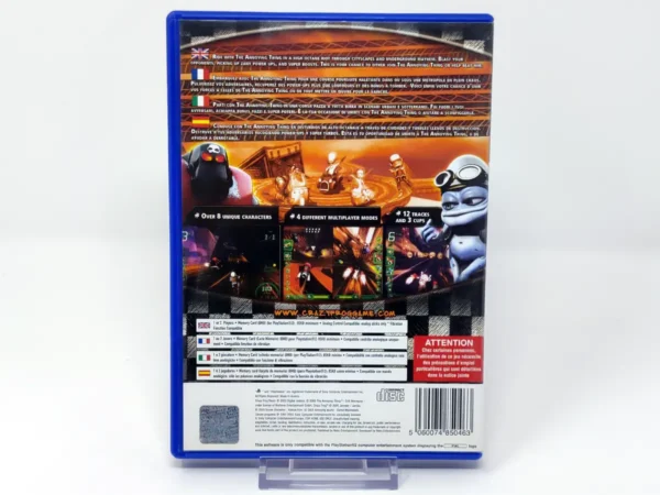 Parte trasera de Crazy Frog Racer (ESP) para PlayStation 2, edición PAL España