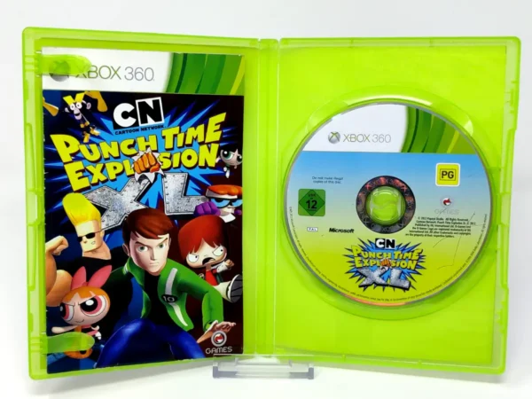 Interior del juego Cartoon Network: Punch Time Explosion XL (ESP) (Rebajado) para XBOX 360 con disco y manual