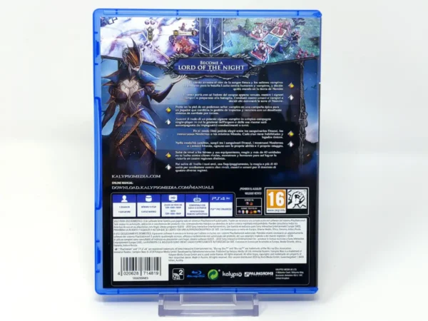 Lateral de la caja de Immortal Realms: Vampire Wars (ESP) para PlayStation 4
