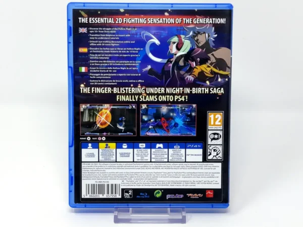 Lateral de la caja de Under Night In-Birth Exe:Late[st] (ESP) para PlayStation 4