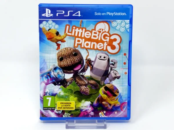 Portada de LittleBigPlanet 3 (ESP) (v2) para PlayStation 4, edición PAL España, de segunda mano