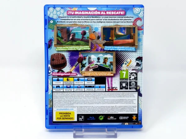 Lateral de la caja de LittleBigPlanet 3 (ESP) (v2) para PlayStation 4