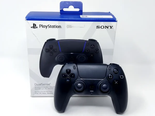 Mando Oficial DualSense 5 Negro PS5 (en Caja) (Rebajado) para PlayStation 5, edición PAL España, de segunda mano