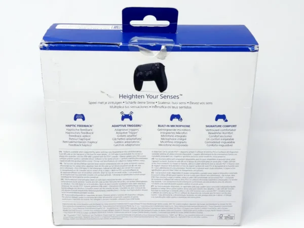 Mando Oficial DualSense 5 Negro PS5 (en Caja) (Rebajado) para PlayStation 5, edición PAL España, de segunda mano