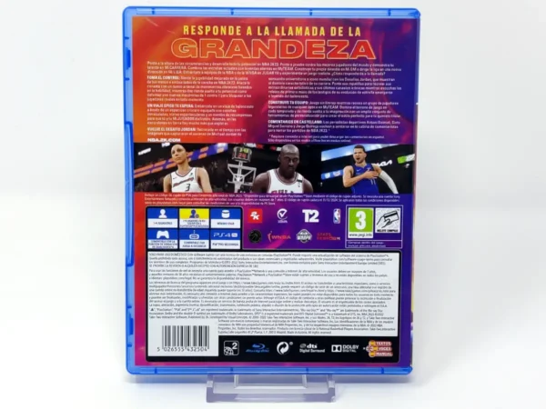 Parte trasera de NBA 2K23 (ESP) para PlayStation 4, edición PAL España