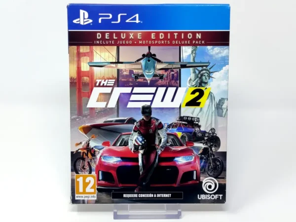 Portada de The Crew 2 (Deluxe Edition) (ESP) (Cubre cartón) para PlayStation 4, edición PAL España, de segunda mano