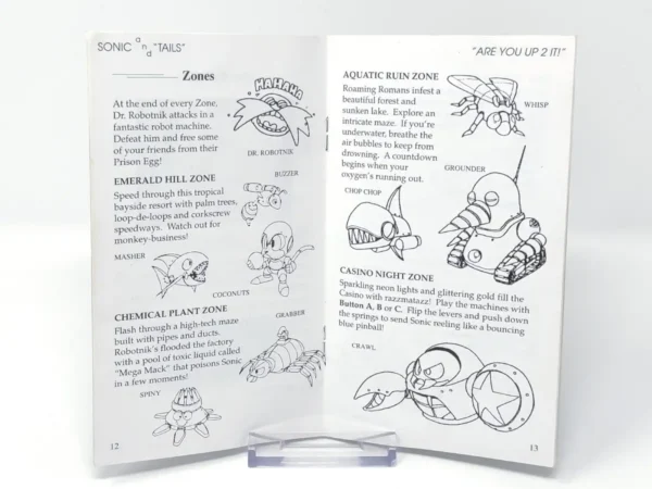 Sonic the Hedgehog 2 (UK) (Manual) para Sega Mega Drive, edición PAL UK, de segunda mano