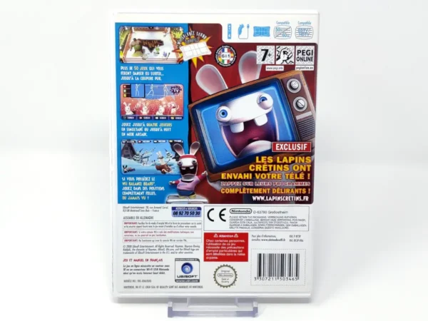 Parte trasera de Rayman Raving Rabbids TV Party (FRA) (Rebajado) para Nintendo Wii, edición PAL Francia