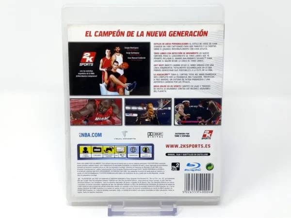 Parte trasera de NBA 2K7 (ESP) (Rebajado) para PlayStation 3, edición PAL España