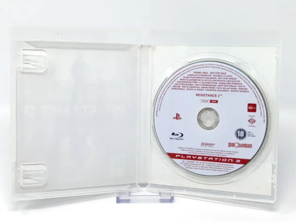 Interior del juego Resistance 2 (ESP) (Promo) para PlayStation 3 con disco y manual