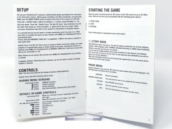 Stealth Force: The War on Terror (ESP) (Manual) para PlayStation 2, edición PAL España, de segunda mano
