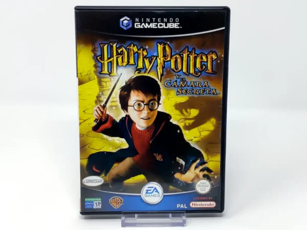 Portada de Harry Potter y la Cámara Secreta (ESP) para Nintendo GameCube, edición PAL España, de segunda mano