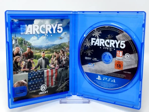Interior del juego Far Cry 5 (ESP) (v2) para PlayStation 4 con disco y manual