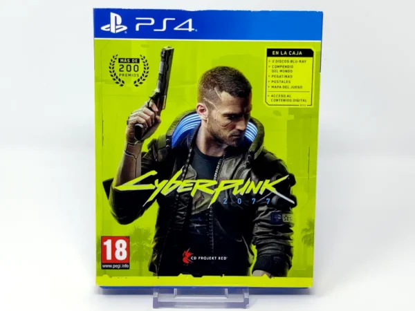 Portada de Cyberpunk 2077 (Edición Day One) (ESP) para PlayStation 4, edición PAL España, de segunda mano