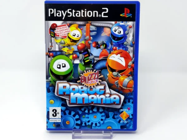 Portada de Buzz! Junior: RoboMania (ESP) (v2) para PlayStation 2, edición PAL España, de segunda mano
