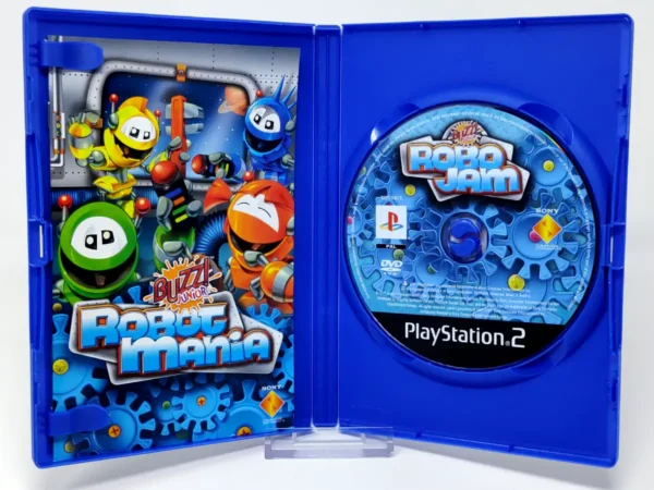 Interior del juego Buzz! Junior: RoboMania (ESP) (v2) para PlayStation 2 con disco y manual