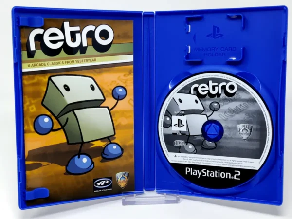 Interior del juego Retro (ESP) para PlayStation 2 con disco y manual