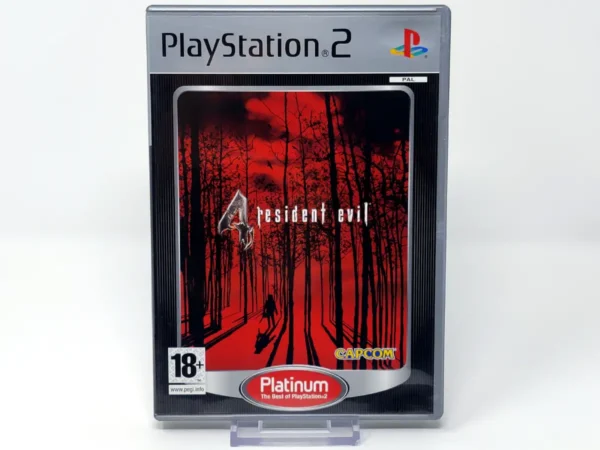 Portada de Resident Evil 4 (ESP) (Platinum) (Rebajado) para PlayStation 2, edición PAL España, de segunda mano
