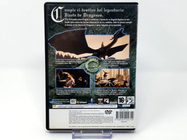 Parte trasera de Eragon (ESP) (Rebajado) para PlayStation 2, edición PAL España