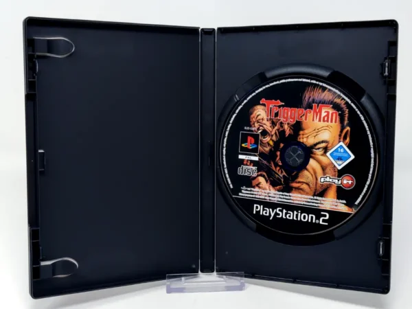 Interior del juego Trigger Man (ESP) (Rebajado) para PlayStation 2 con disco y manual