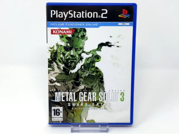 Portada de Metal Gear Solid 3: Snake Eater (ESP) (Rebajado) para PlayStation 2, edición PAL España, de segunda mano