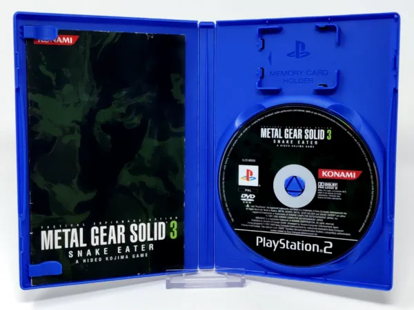 Interior del juego Metal Gear Solid 3: Snake Eater (ESP) (Rebajado) para PlayStation 2 con disco y manual
