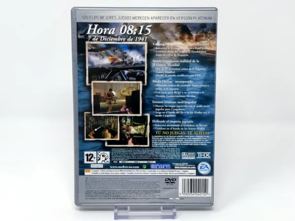 Parte trasera de Medal of Honor: Rising Sun (ESP) (Platinum) (Rebajado) para PlayStation 2, edición PAL España