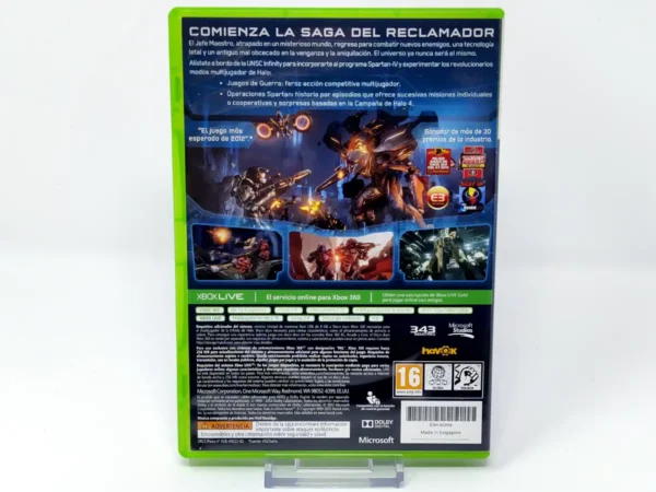Parte trasera de Halo 4 (ESP) (Promo) para XBOX 360, edición PAL España