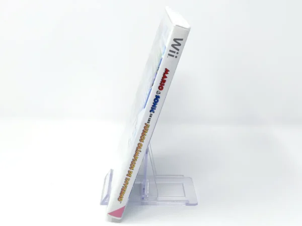 Lateral de la caja de Mario & Sonic en los Juegos Olímpicos De Invierno (ESP) para Nintendo Wii