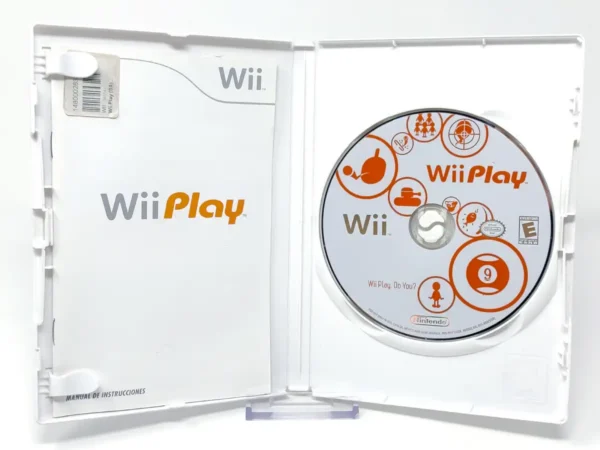 Interior del juego Wii Play (ESP) (v1) (Rebajado) para Nintendo Wii con disco y manual