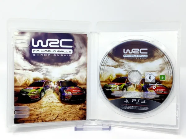 Interior del juego WRC: FIA World Rally Championship (ESP) para PlayStation 3 con disco y manual
