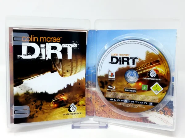 Interior del juego Colin McRae: Dirt (ESP) para PlayStation 3 con disco y manual