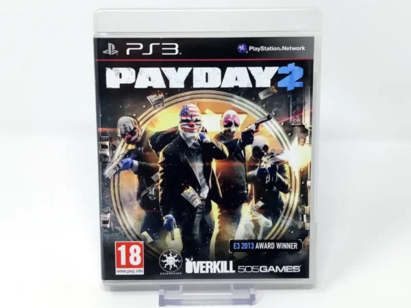Portada de Payday 2 (UK) para PlayStation 3, edición PAL UK, de segunda mano