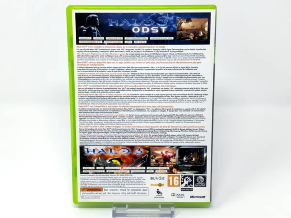 Parte trasera de Halo 3: ODST + Halo 3 (Bundle) (ESP) para XBOX 360, edición PAL España