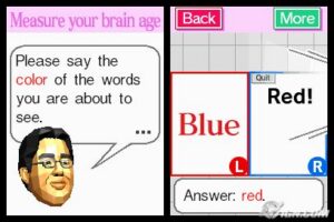 Screenshot de Brain Training del Dr. Kawashima: ¿Cuantos años tiene tu Cerebro? (ESP) (Cartucho)