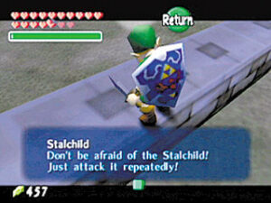 Screenshot de The Legend of Zelda: Ocarina of Time (ESP) (Cartucho)