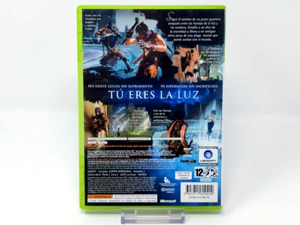 Parte trasera de Prince of Persia (ESP) para XBOX 360, edición PAL España